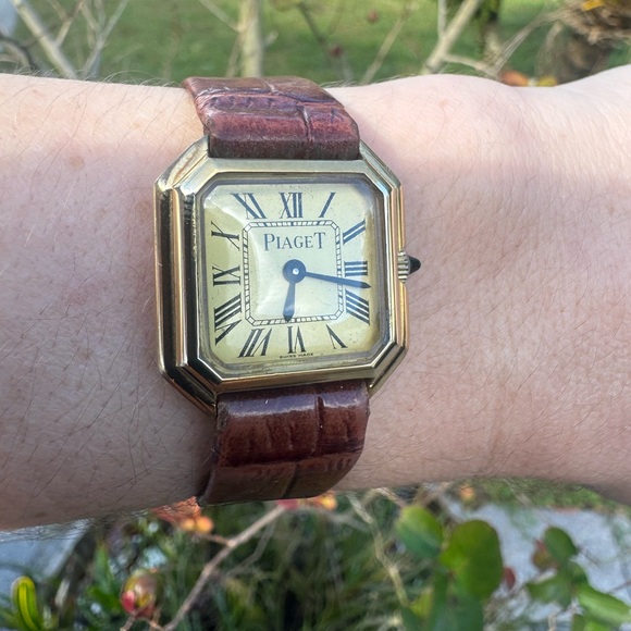 Rare Piaget Step Tank Manual Wind Gold Plated Watch 🔥 - Picture 2 of 11